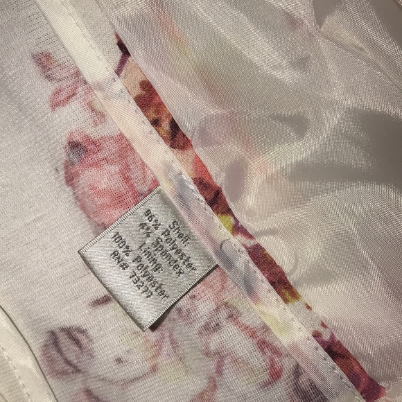 LC Lauren Conrad Cream & Multicolor Autumn Floral Single Button Blazer Jacket - Picture 15 of 15